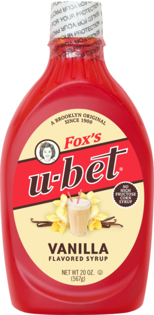 Fox's U-Bet Vanilla Flavored Syrup 20oz 6ct